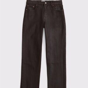 NWT Abercrombie & Fitch Curve Love Mid Rise 90s Straight Leg Jeans - 26 SHORT